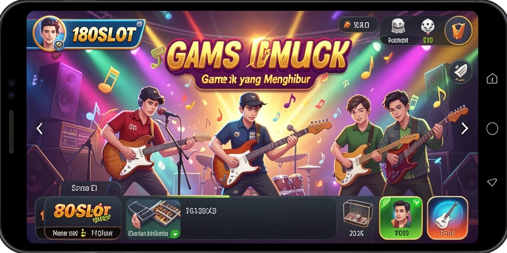 Screenshot gameplay 180SLOT menampilkan keseruan bersaing dengan musik.
