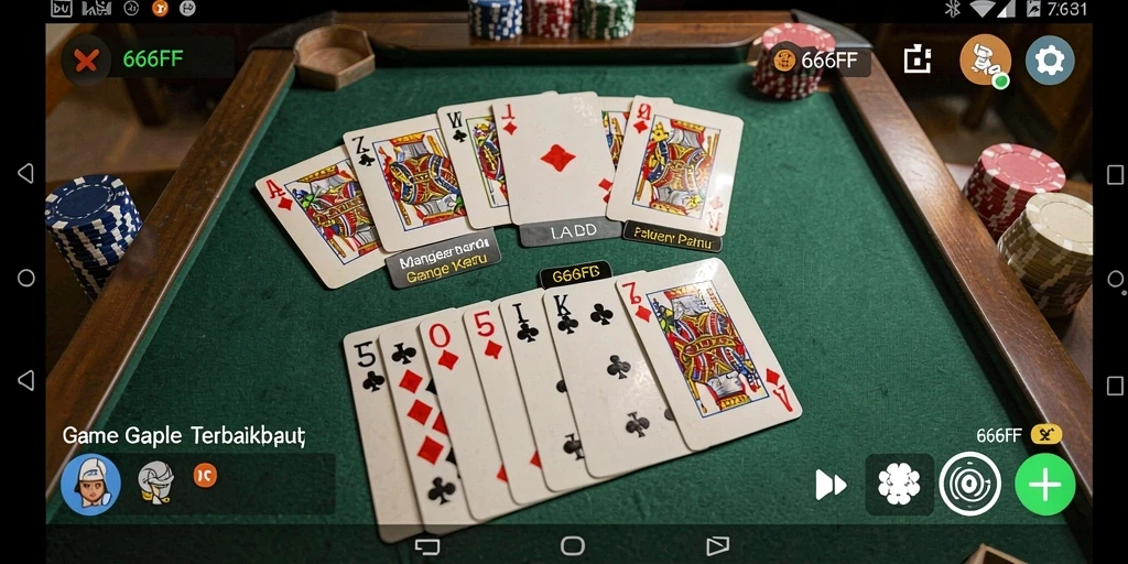 Screenshot gameplay Gaple yang seru dan mengasyikkan