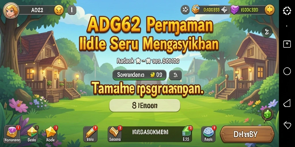 Tampilan gameplay ADG62 yang menarik dengan elemen Idle yang menawan.