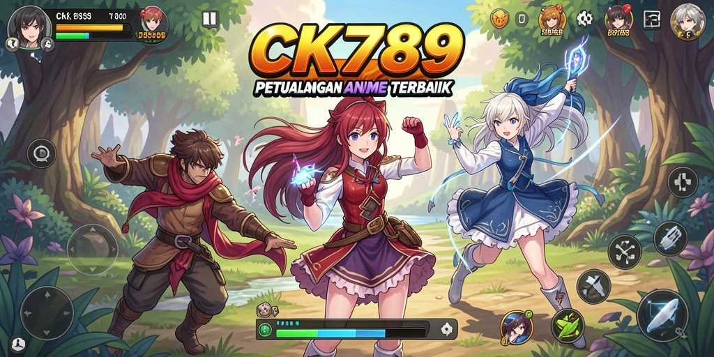Screenshot gameplay CK789 yang menampilkan petualangan seru dalam dunia Anime.