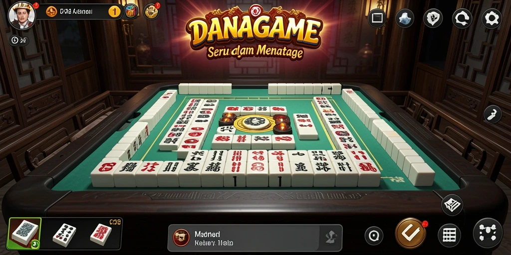 Screenshot menampilkan gameplay menarik dari aplikasi Mahjong.
