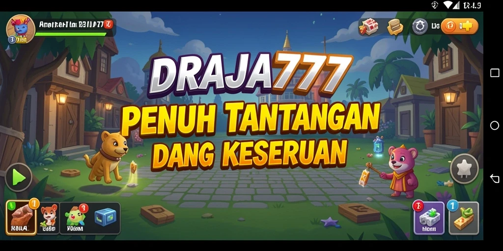 Tampilan gameplay menarik DRAJA777 dengan elemen Idle yang seru.