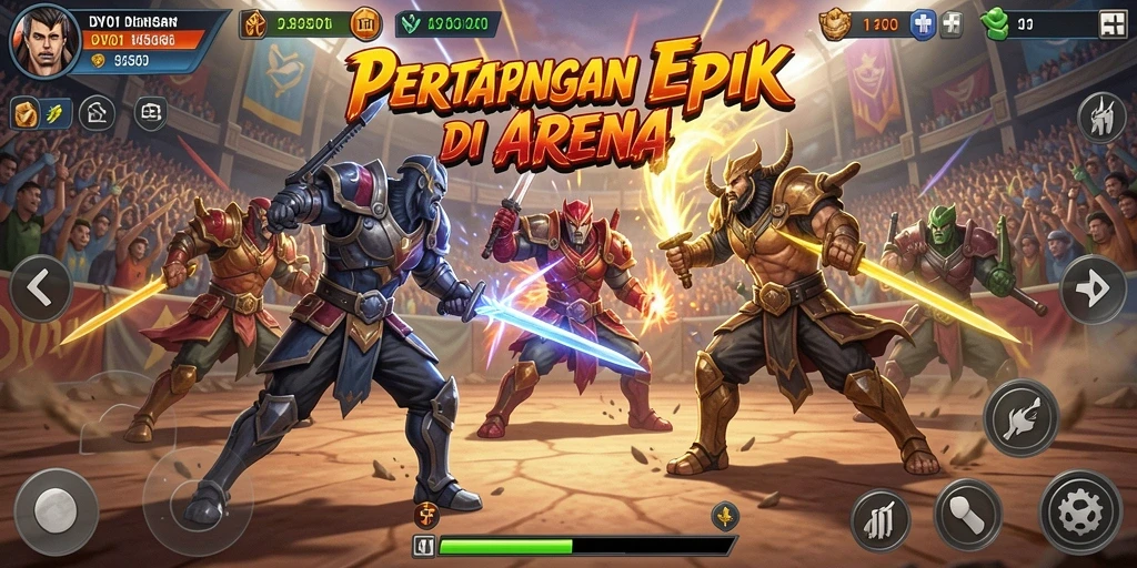Tampilan gameplay DY01 dengan aksi bertarung yang dinamis.