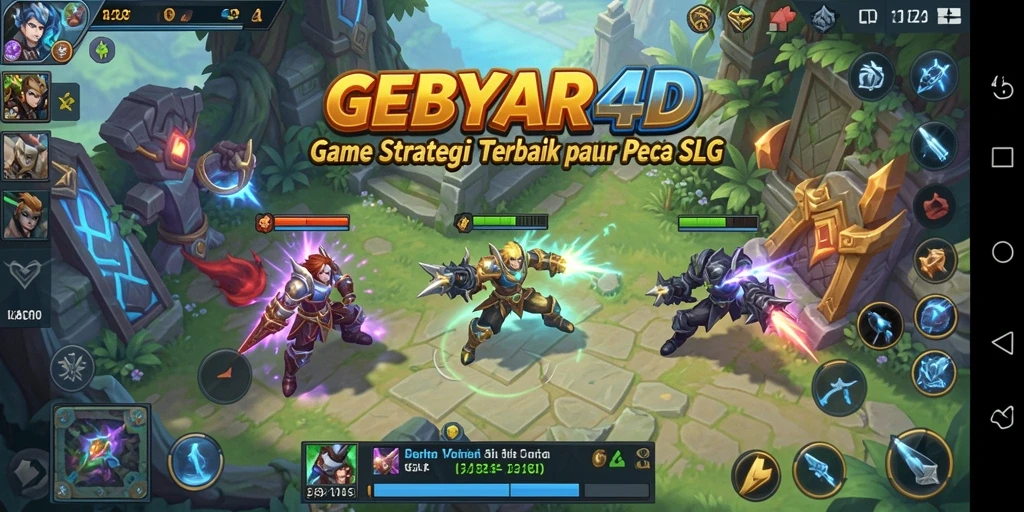 Tampilan gameplay menarik dan penuh aksi dari GEBYAR4D.