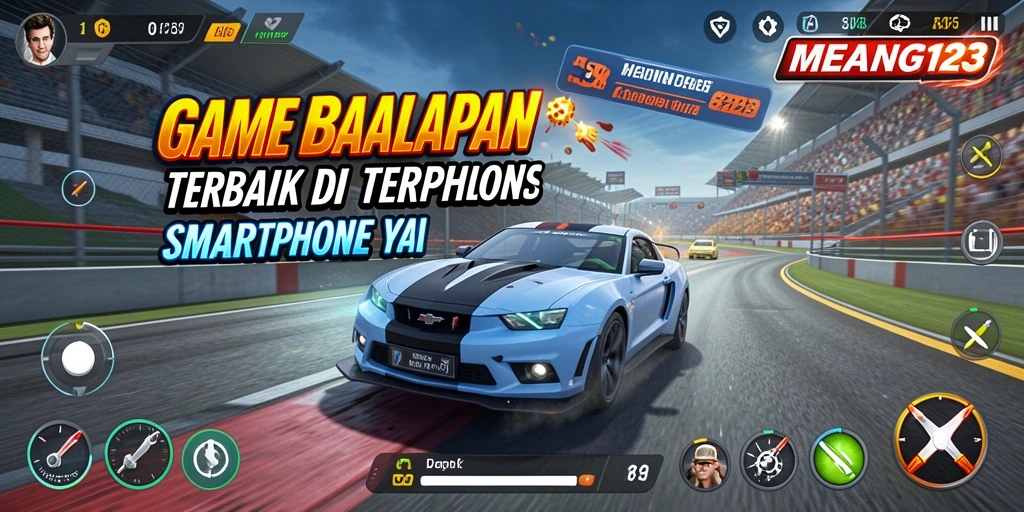 Gameplay MENANG123 dengan aksi balapan seru dan adrenalin tinggi.