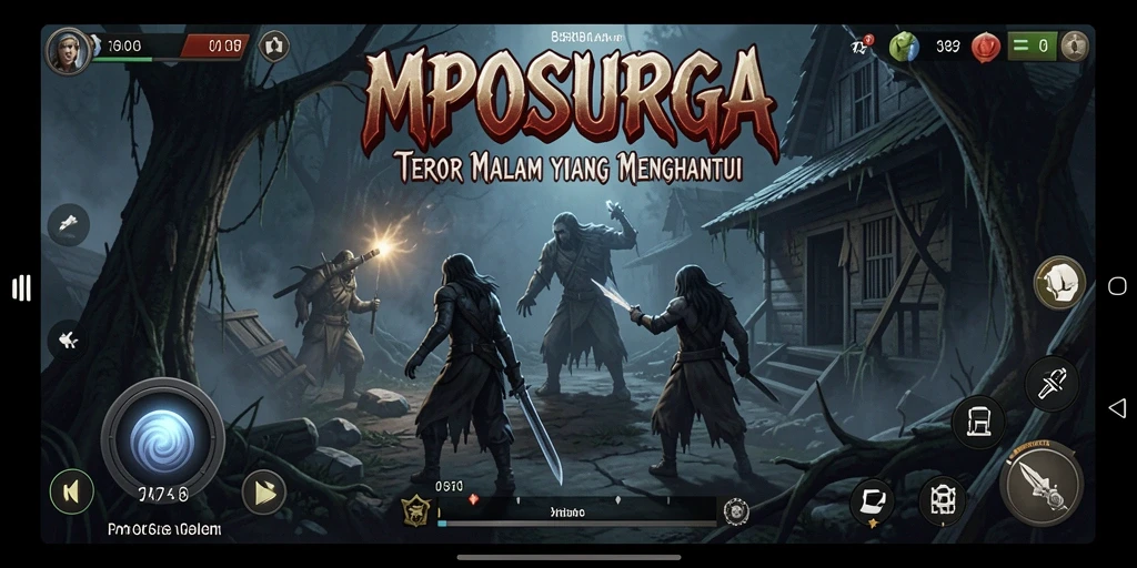 Screenshot MPOSURGA menampilkan momen mencekam dalam gameplay Horror.