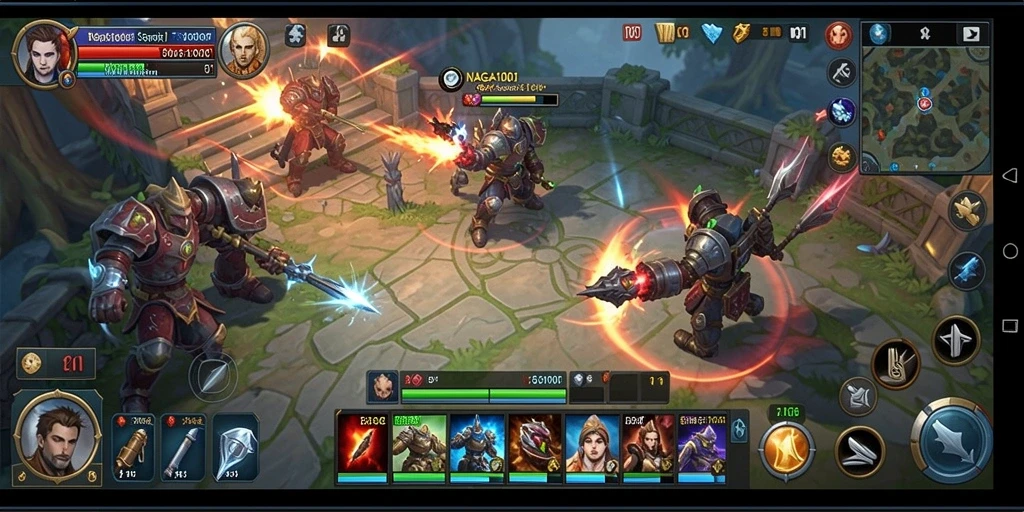 Screenshot gameplay NAGA1001 menampilkan aksi strategis yang mendebarkan.