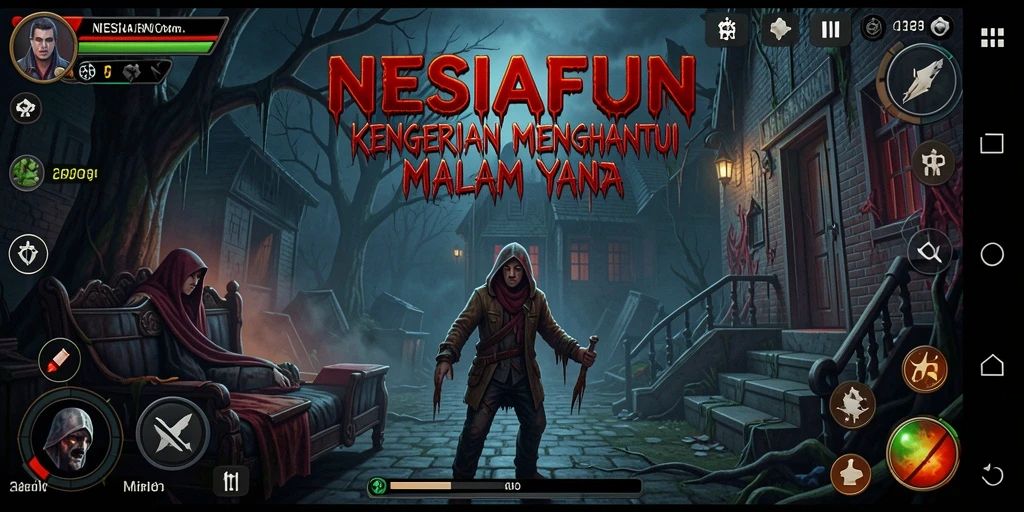 Screenshot menunjukkan moment menegangkan di dalam game Horror.
