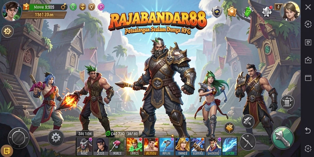 Tampilan gameplay RAJABANDAR88 yang memukau dan menegangkan.