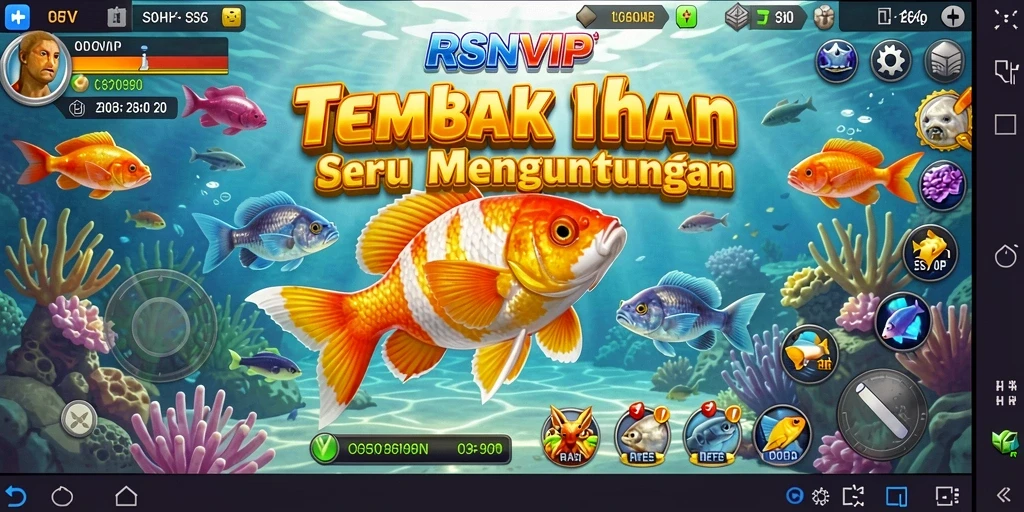 Screenshot gameplay seru Tembak Ikan di RSNVIP.